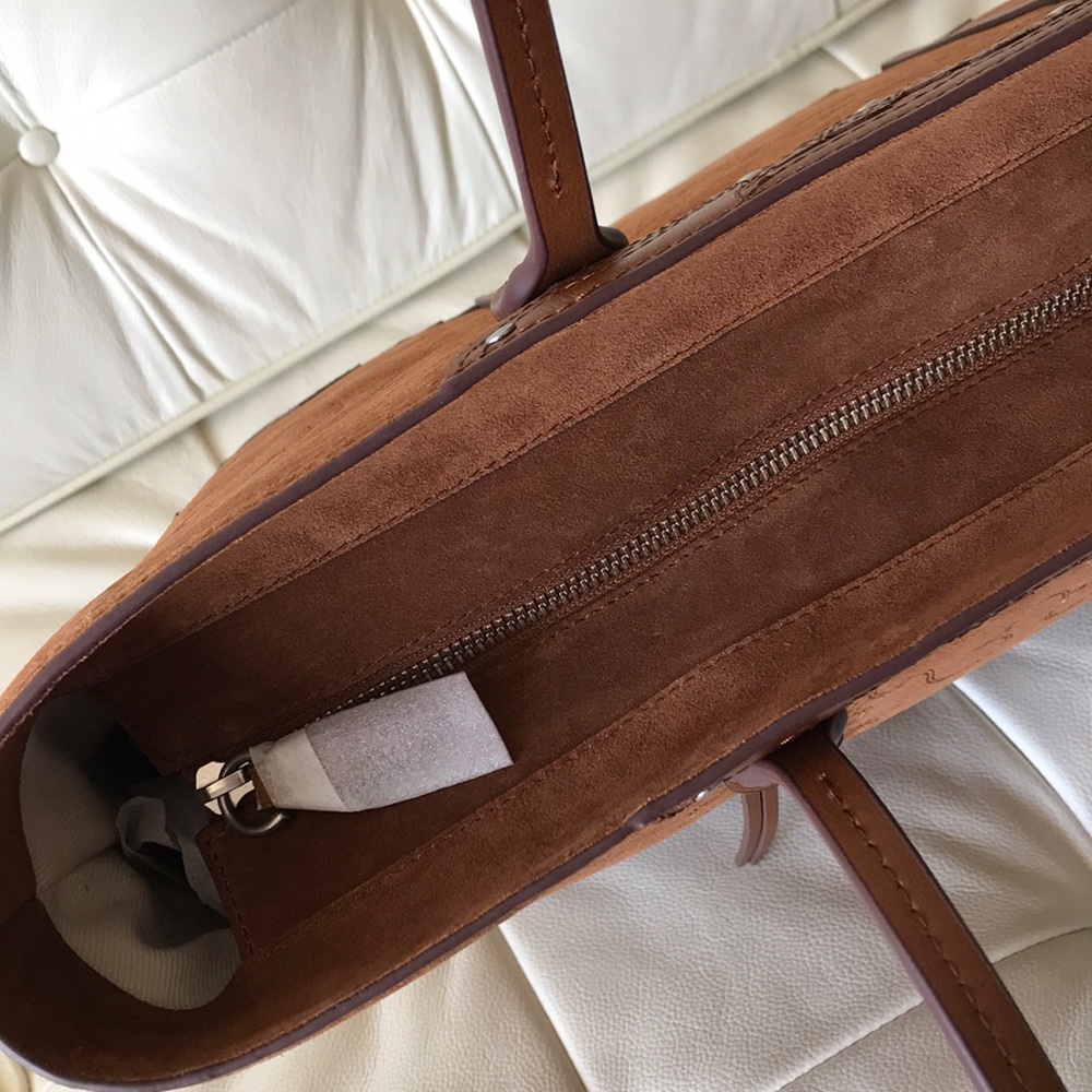 Polo Ralph Lauren Suede & Leather Tote Bag… - Picture 7 of 8